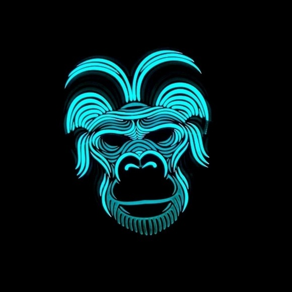 Luxtrada- NWT Carnival Festival Sound & Motion Activated LED (4) Masks Light Up - Picture 12 of 14